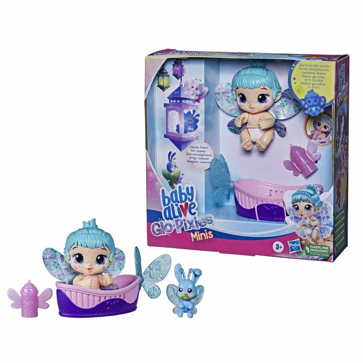 F2599 Baby Alive, Aqua Flutter – GloPixies Minik Peri Bebek, +3 yaş