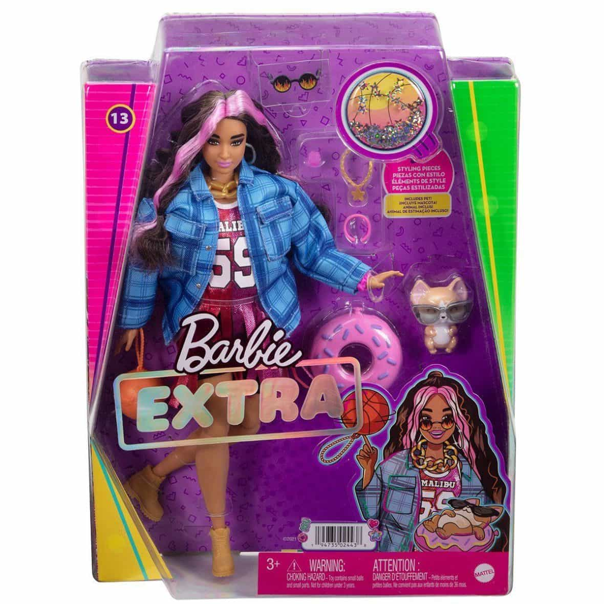 HDJ46 Barbie Extra – Ekose Ceketli Bebek