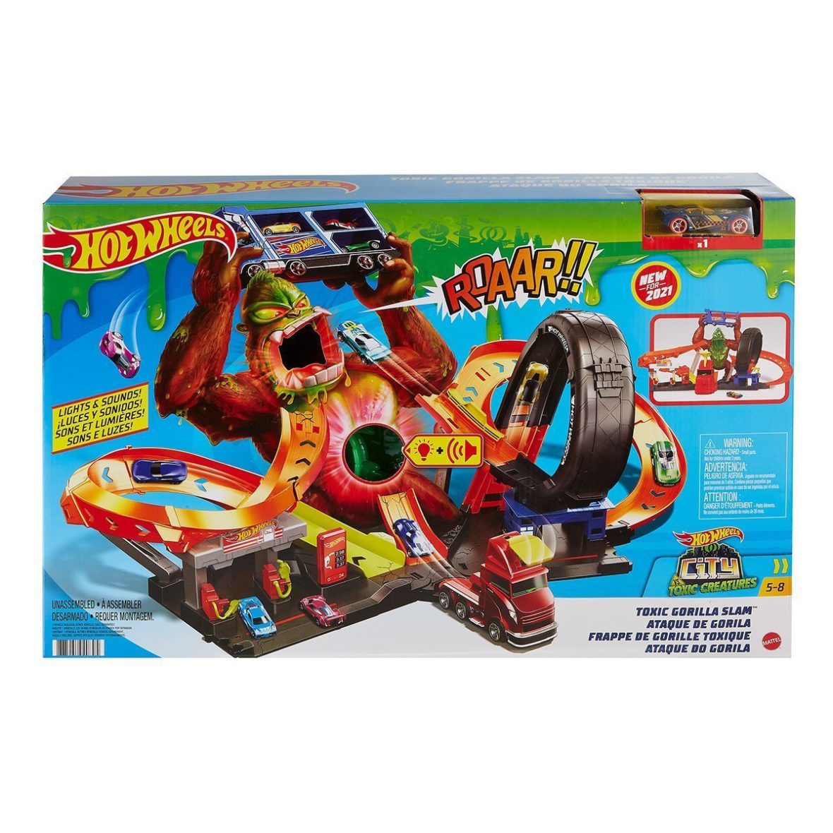 GTT94 Hot Wheels Zehirli Goril Saldırısı Oyun Seti