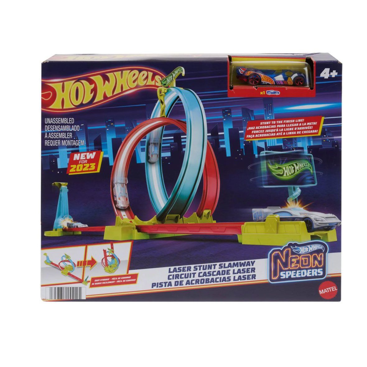 HPC05 Hot Wheels Neon Yarışlar Çifte Çemberde Yarış Seti