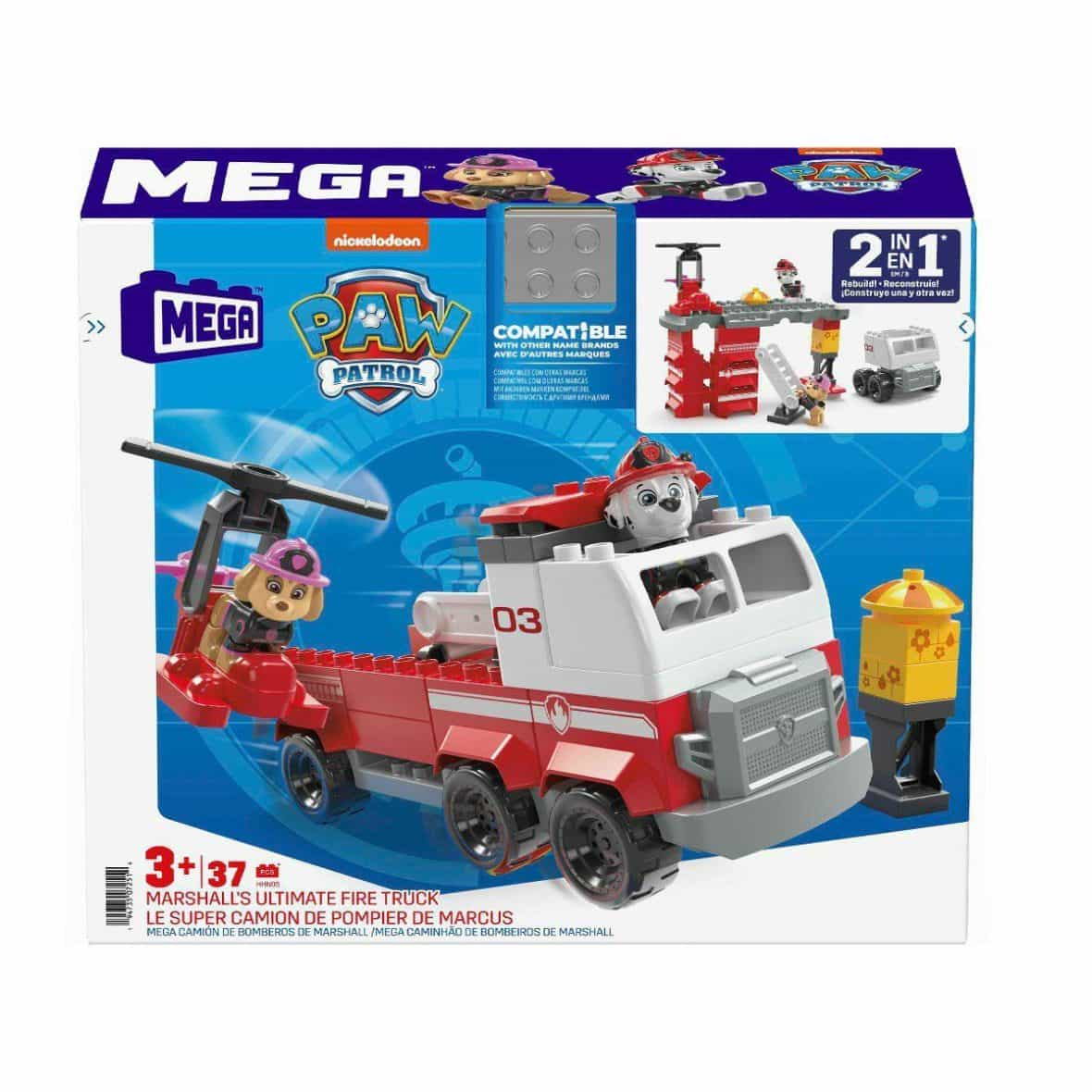 HHN05 MEGA™ Paw Patrol Marshall’ın Büyük İtfaiye Aracı 37 parça +3 yaş