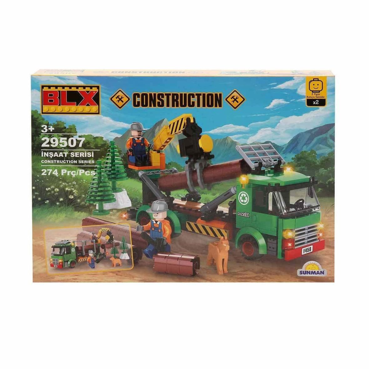 3217 BLX Construction Ağaç Budama ve Kesim Aracı Blok Seti 274 Parça