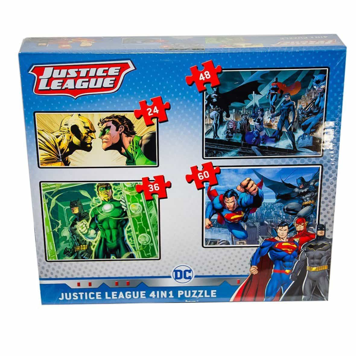 DC7813 Justice League 4in1 Puzzle – Utku Oyuncak