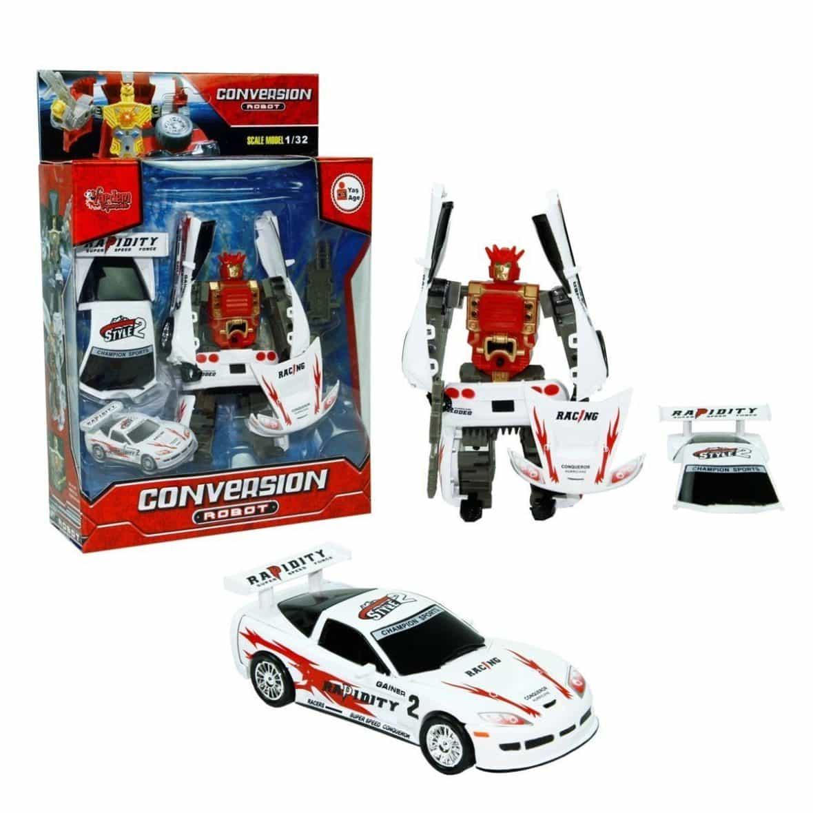 HW-998-1,998-4 Conversion 998 Işıklı Sesli Dönüşebilen Robot