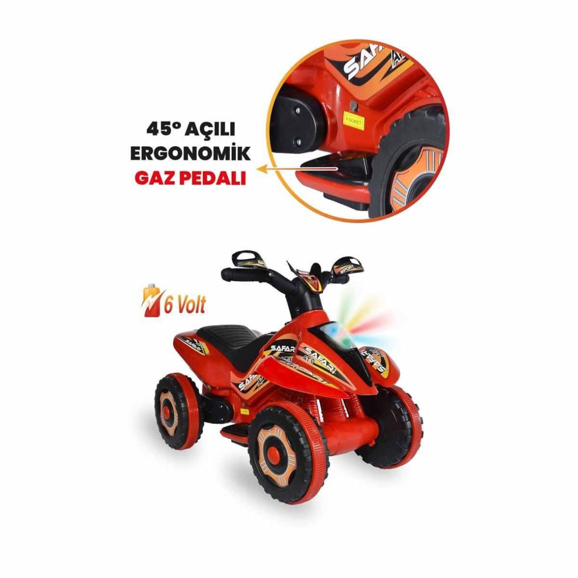 0001 Akülü Atv 6 Volt Safari 9000-9017-9024-9031-9048 – UJ Toys